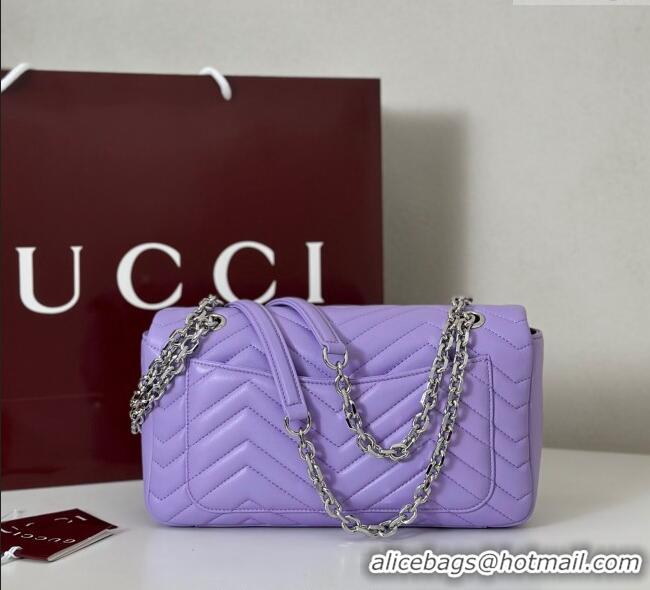 Market Sells Gucci GG Marmont Medium Shoulder Bag 837267 Lilac Purple 2025