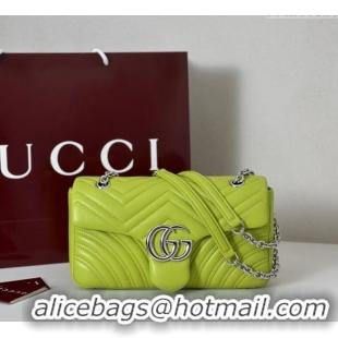 Market Sells Gucci GG Marmont Medium Shoulder Bag 837267 Bright Green 2025