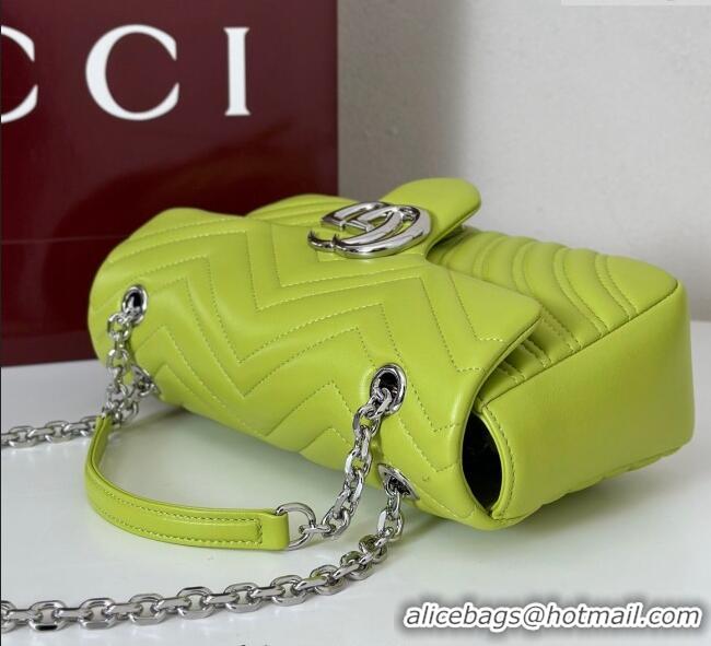 Market Sells Gucci GG Marmont Medium Shoulder Bag 837267 Bright Green 2025