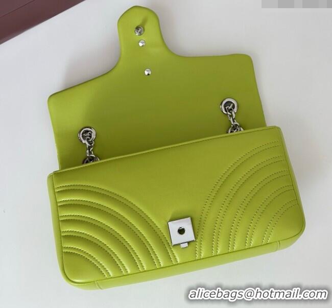 Market Sells Gucci GG Marmont Medium Shoulder Bag 837267 Bright Green 2025