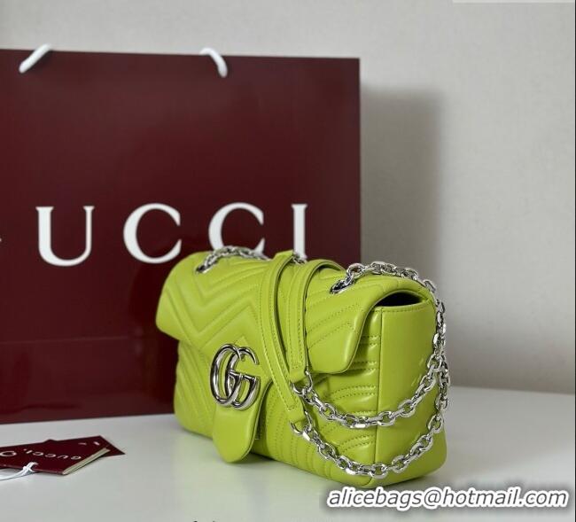 Market Sells Gucci GG Marmont Medium Shoulder Bag 837267 Bright Green 2025