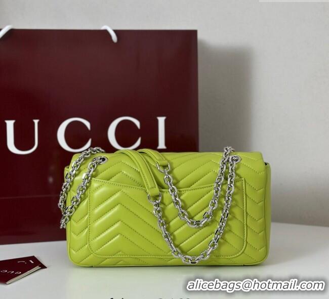 Market Sells Gucci GG Marmont Medium Shoulder Bag 837267 Bright Green 2025