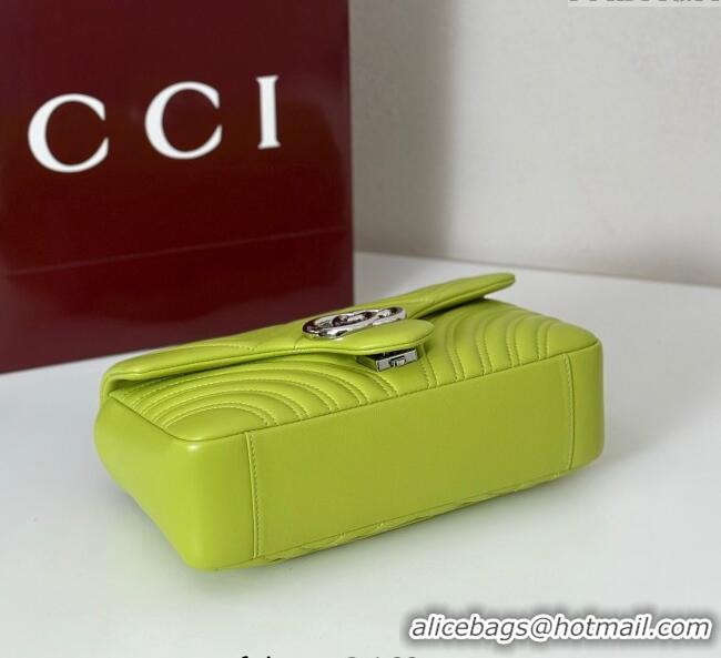 Market Sells Gucci GG Marmont Medium Shoulder Bag 837267 Bright Green 2025