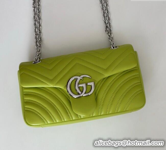 Market Sells Gucci GG Marmont Medium Shoulder Bag 837267 Bright Green 2025