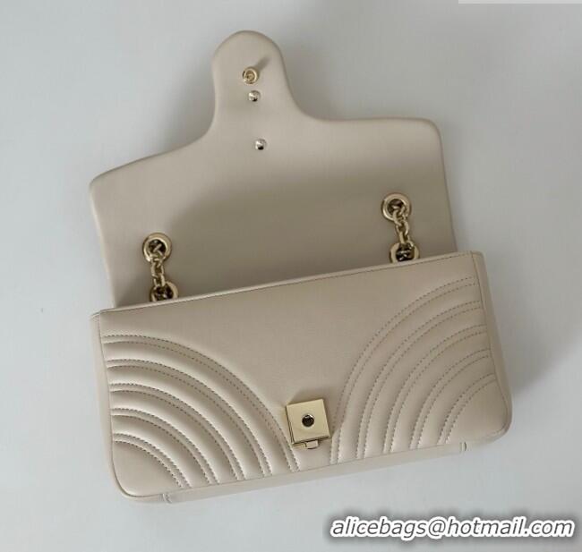 Best Price Gucci GG Marmont Medium Shoulder Bag 837267 White 2025