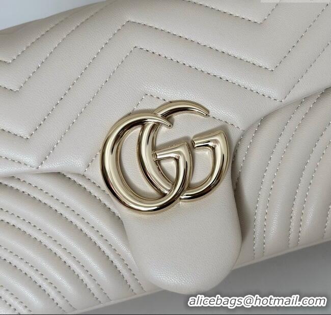Best Price Gucci GG Marmont Medium Shoulder Bag 837267 White 2025