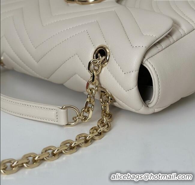 Best Price Gucci GG Marmont Medium Shoulder Bag 837267 White 2025
