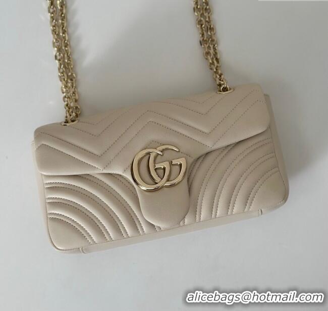 Best Price Gucci GG Marmont Medium Shoulder Bag 837267 White 2025