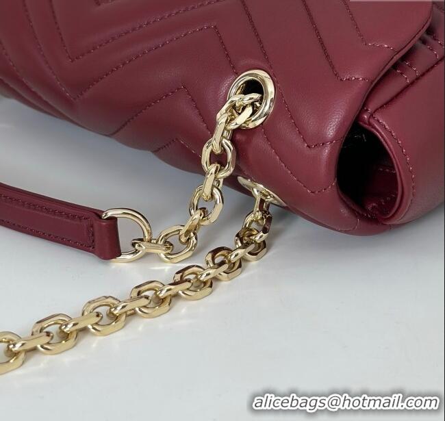 Inexpensive Gucci GG Marmont Medium Shoulder Bag 837267 Ancora Red 2025