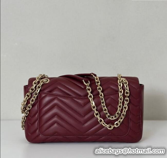 Inexpensive Gucci GG Marmont Medium Shoulder Bag 837267 Ancora Red 2025
