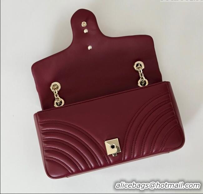 Inexpensive Gucci GG Marmont Medium Shoulder Bag 837267 Ancora Red 2025