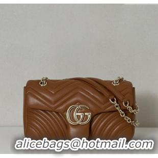 Grade Design Gucci GG Marmont Medium Shoulder Bag 837267 Brown 2025