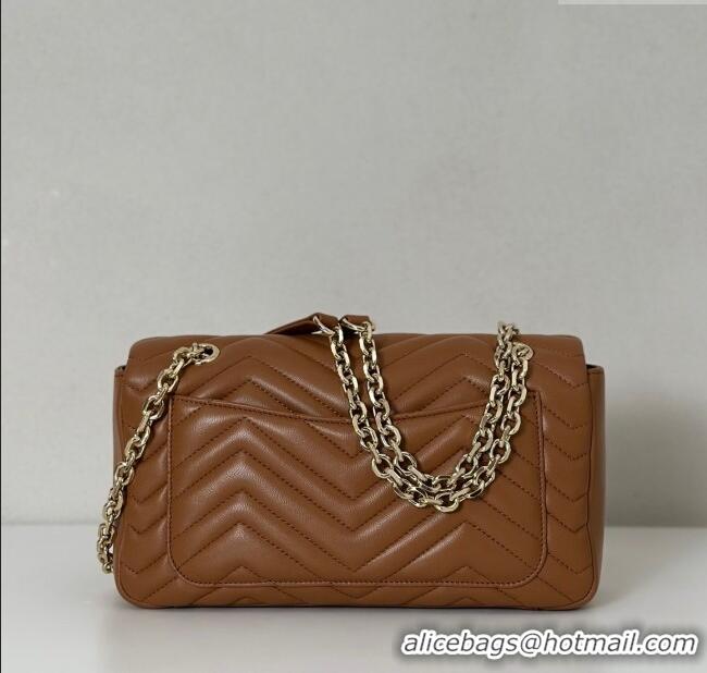 Grade Design Gucci GG Marmont Medium Shoulder Bag 837267 Brown 2025