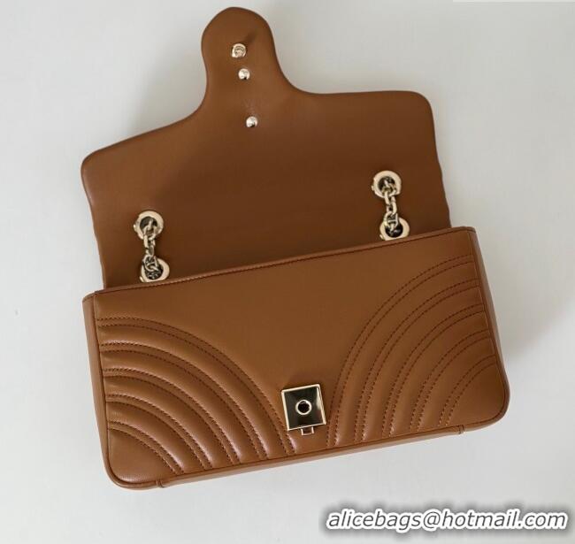 Grade Design Gucci GG Marmont Medium Shoulder Bag 837267 Brown 2025
