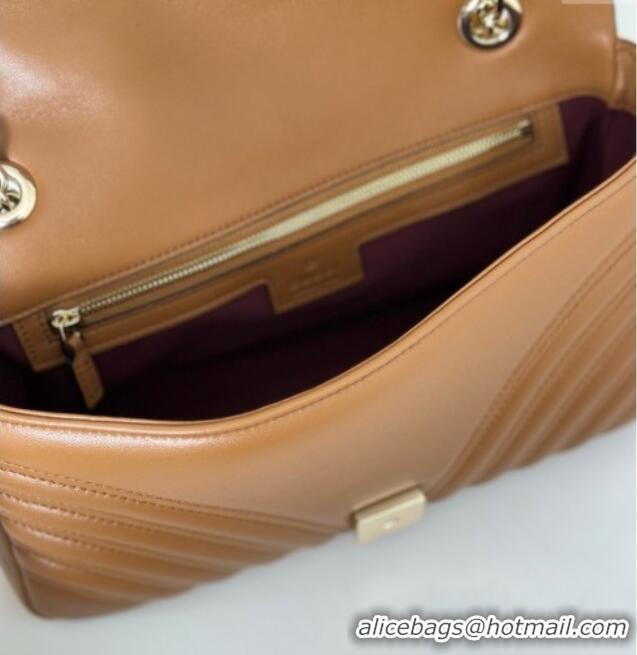 Grade Design Gucci GG Marmont Medium Shoulder Bag 837267 Brown 2025