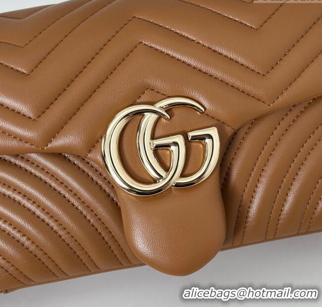 Grade Design Gucci GG Marmont Medium Shoulder Bag 837267 Brown 2025