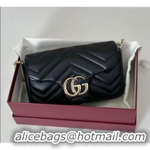 Grade Quality Gucci GG Marmont Mini Shoulder Bag 841290 Black 2025