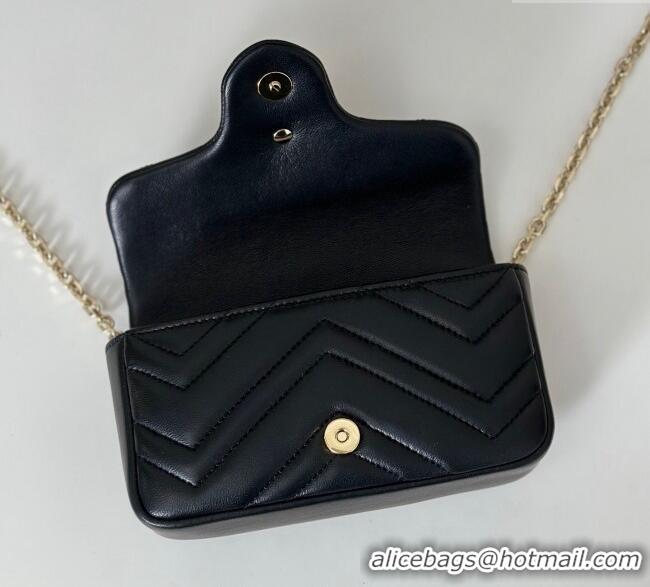 Grade Quality Gucci GG Marmont Mini Shoulder Bag 841290 Black 2025