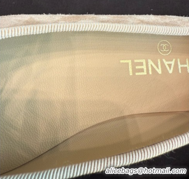 Top Design Chanel Suede Classic Ballerinas CHB070901 Beige
