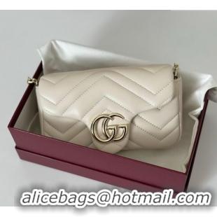 Particularly Recommended Gucci GG Marmont Mini Shoulder Bag 841290 White 2025