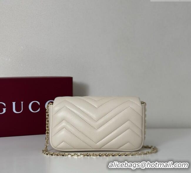 Particularly Recommended Gucci GG Marmont Mini Shoulder Bag 841290 White 2025