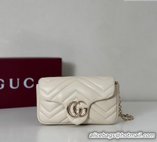 Particularly Recommended Gucci GG Marmont Mini Shoulder Bag 841290 White 2025