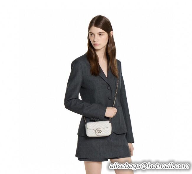 Particularly Recommended Gucci GG Marmont Mini Shoulder Bag 841290 White 2025