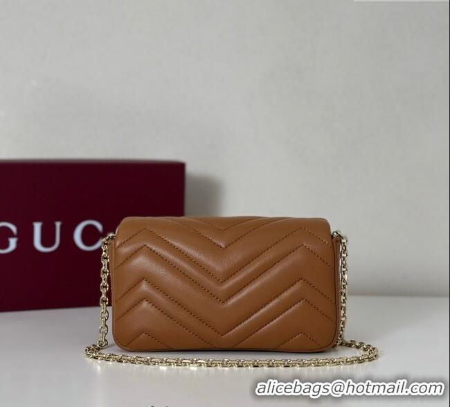 Best Price Gucci GG Marmont Mini Shoulder Bag 841290 Brown 2025