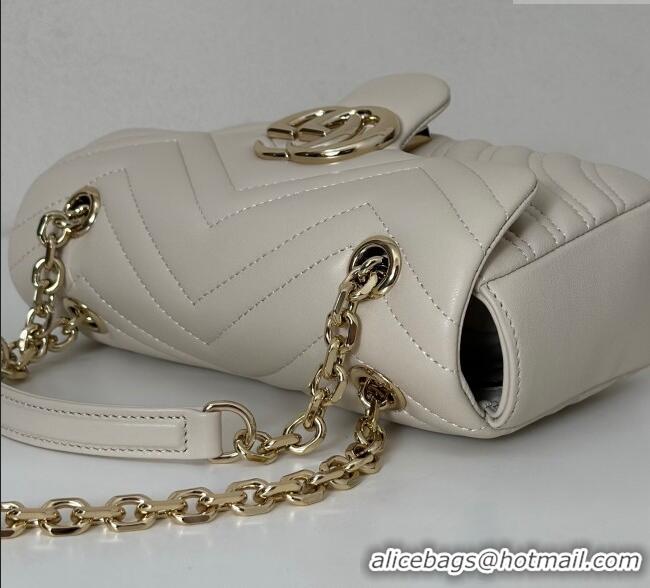 Fashion Discount Gucci GG Marmont Small Shoulder Bag 837280 White 2025