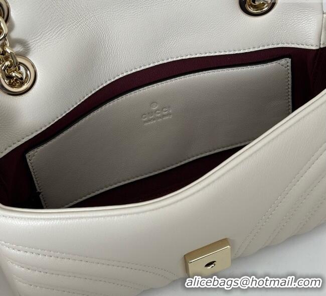 Fashion Discount Gucci GG Marmont Small Shoulder Bag 837280 White 2025