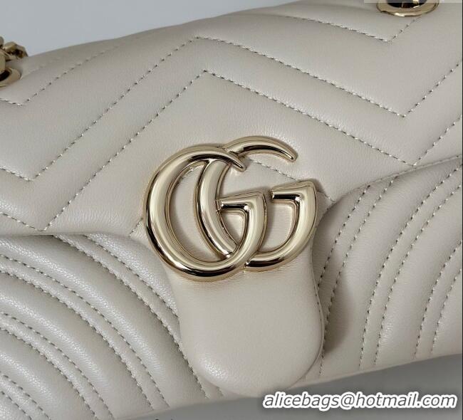 Fashion Discount Gucci GG Marmont Small Shoulder Bag 837280 White 2025