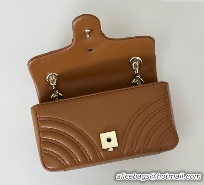 Buy Cheapest Gucci GG Marmont Small Shoulder Bag 837280 Brown 2025