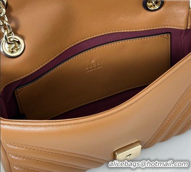 Buy Cheapest Gucci GG Marmont Small Shoulder Bag 837280 Brown 2025