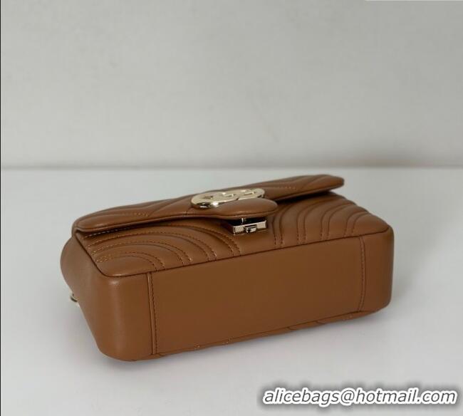 Buy Cheapest Gucci GG Marmont Small Shoulder Bag 837280 Brown 2025