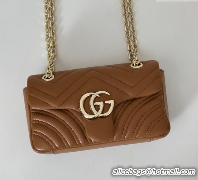 Buy Cheapest Gucci GG Marmont Small Shoulder Bag 837280 Brown 2025