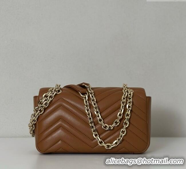 Buy Cheapest Gucci GG Marmont Small Shoulder Bag 837280 Brown 2025