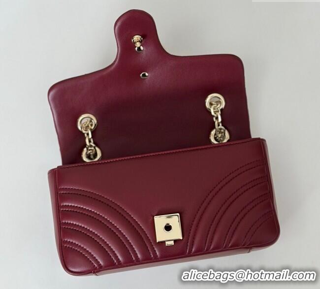 Grade Quality Gucci GG Marmont Small Shoulder Bag 837280 Ancora Red 2025