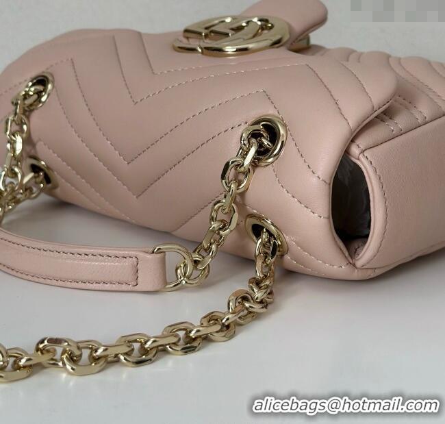 Spot Bulk Gucci GG Marmont Small Shoulder Bag 837280 Soft Pink 2025
