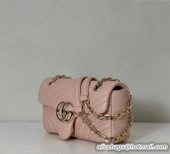 Spot Bulk Gucci GG Marmont Small Shoulder Bag 837280 Soft Pink 2025