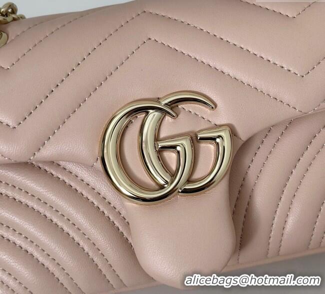 Spot Bulk Gucci GG Marmont Small Shoulder Bag 837280 Soft Pink 2025