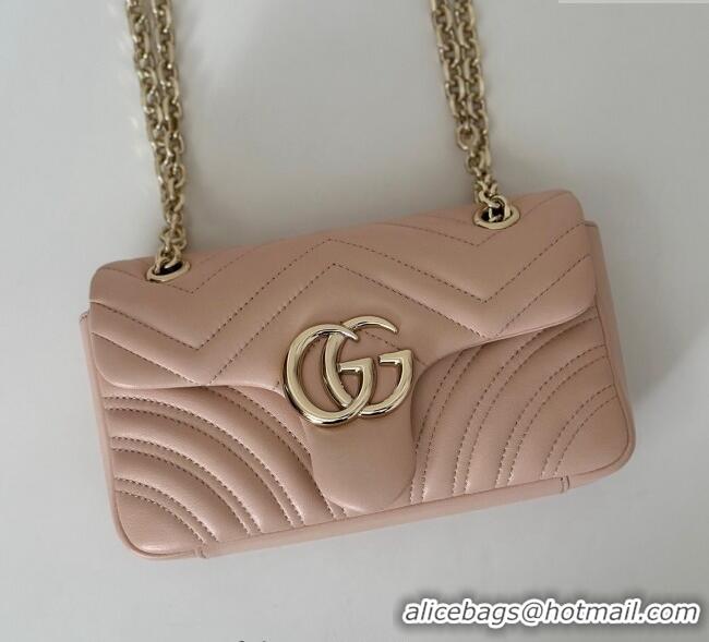 Spot Bulk Gucci GG Marmont Small Shoulder Bag 837280 Soft Pink 2025