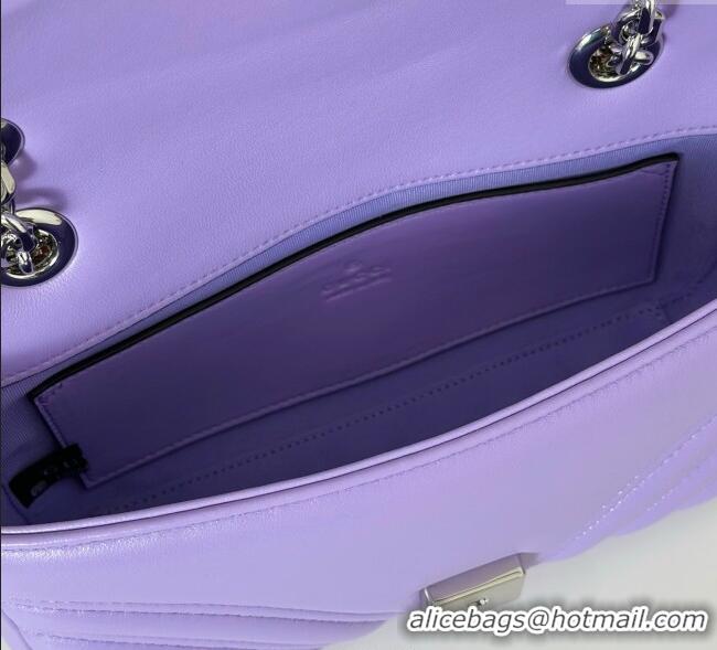 Hot Fashion Gucci GG Marmont Small Shoulder Bag 837280 Lilac Purple 2025