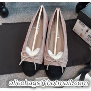 Best Grade Chanel Suede Classic Ballerinas CHB070902 Grey