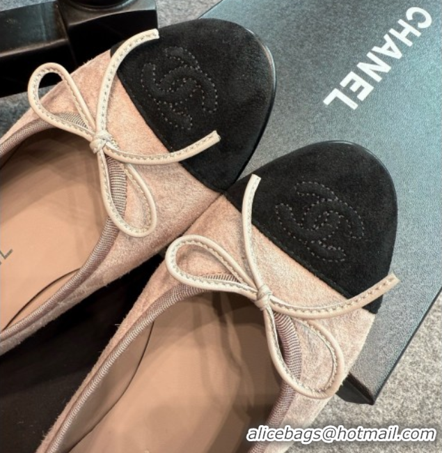 Best Grade Chanel Suede Classic Ballerinas CHB070902 Grey