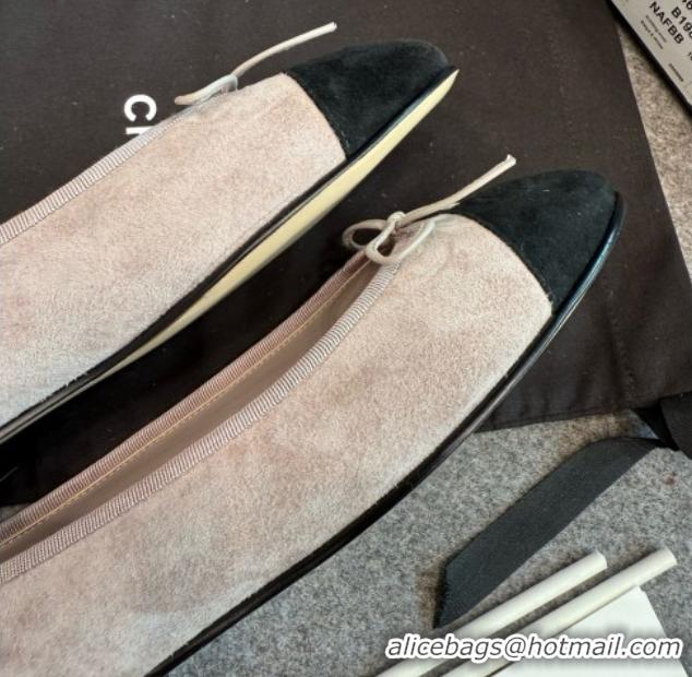 Best Grade Chanel Suede Classic Ballerinas CHB070902 Grey