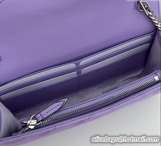 Market Sells Gucci GG Marmont Leather Wallet on Chain 837745 Lilac Purple 2025