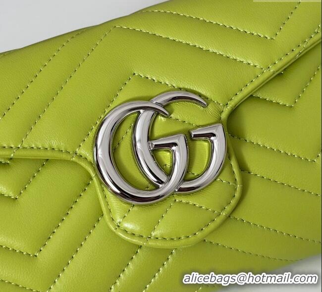 Specials Cheap Gucci GG Marmont Leather Wallet on Chain 837745 Bright Green 2025