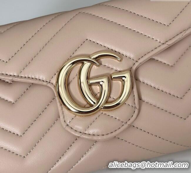 Inexpensive Gucci GG Marmont Leather Wallet on Chain 837745 Light Pink 2025