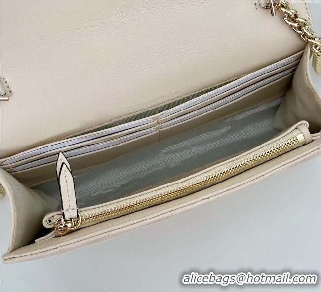 Top Quality Gucci GG Marmont Leather Wallet on Chain 837745 White 2025