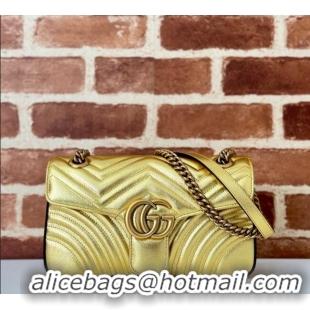 Well Crafted Gucci GG Marmont Matelasse Leather Small Shoulder Bag 443497 Gold-Tone 2025